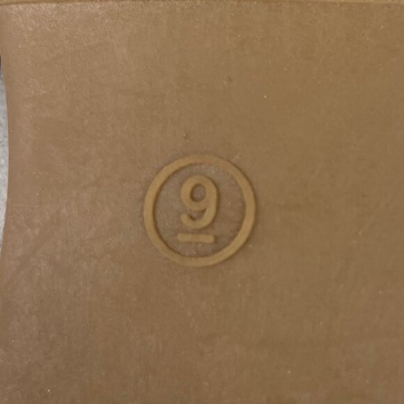 A New Day Bennie Buckle Slide Sandal Womens Size 9 Black New Gold Buckle - Picture 7 of 9